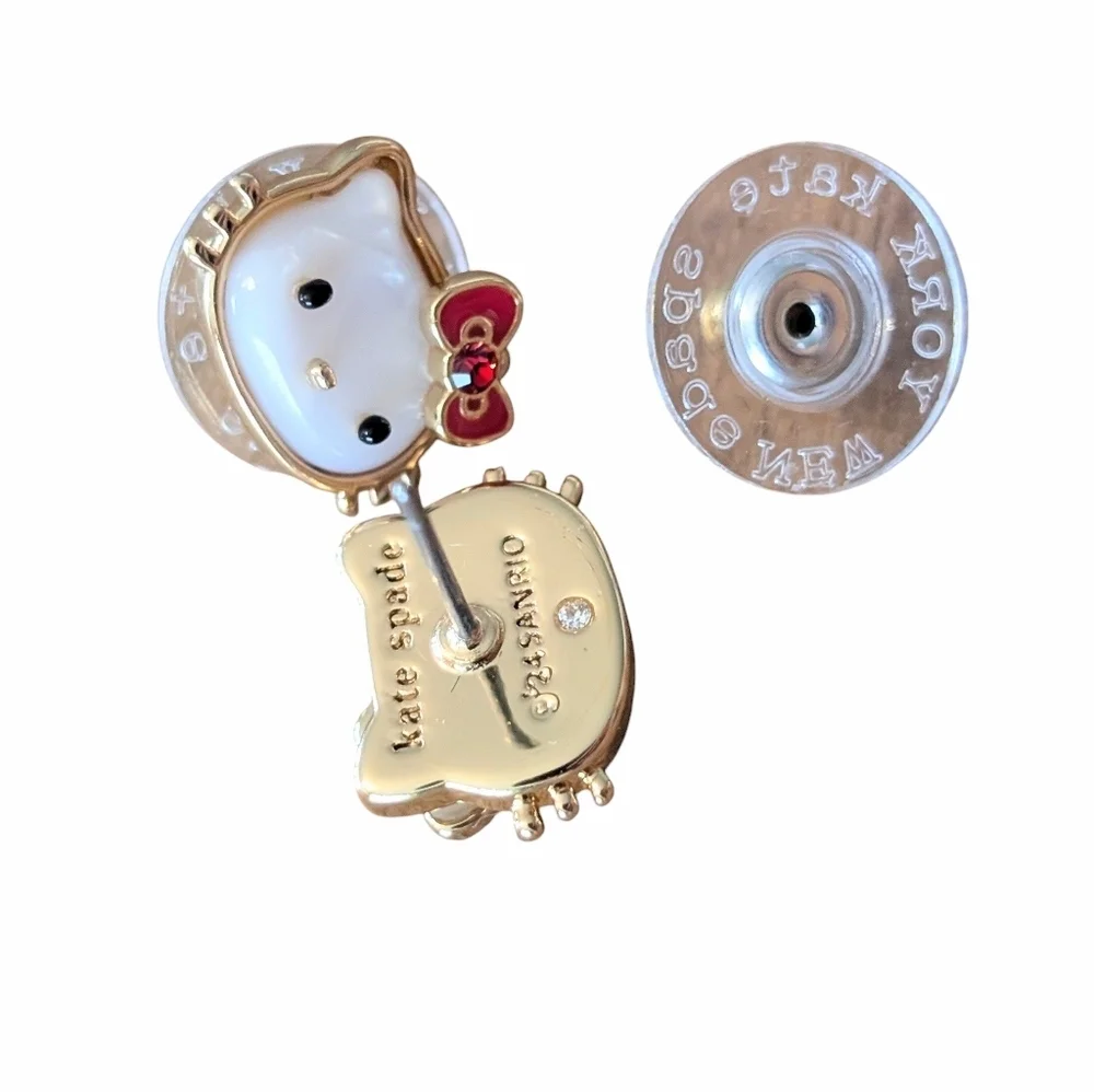 Kate Spade x Hello Kitty Sanrio Stud Earrings NWT Coquette Y2K Collab